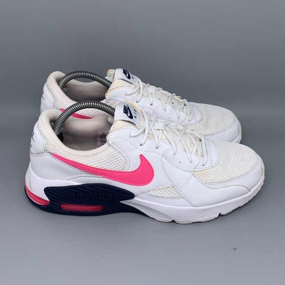 Nike Air Max Excee White Pink Running Shoes CZ7997‑100 Women’s Sz 8 - Picture 1 of 10